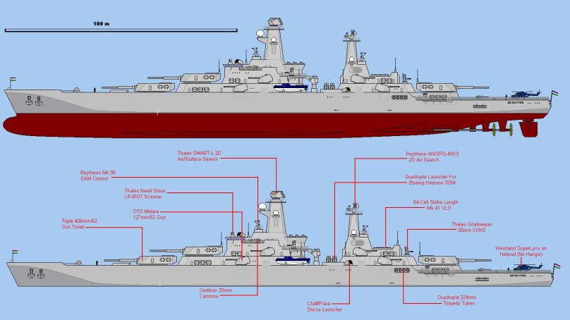 Чертежи крейсера де Рейтер