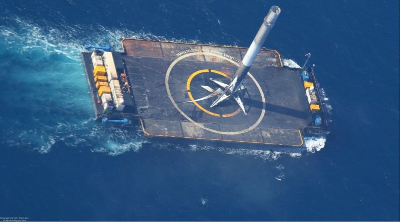 Ракетная платформа в океане