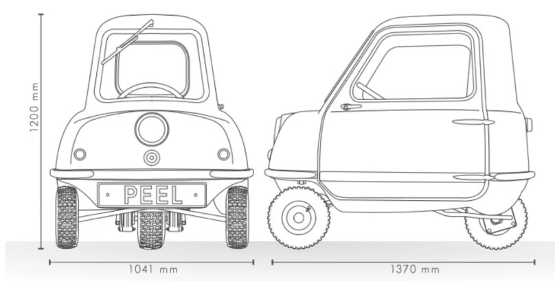 Peel p50 чертежи