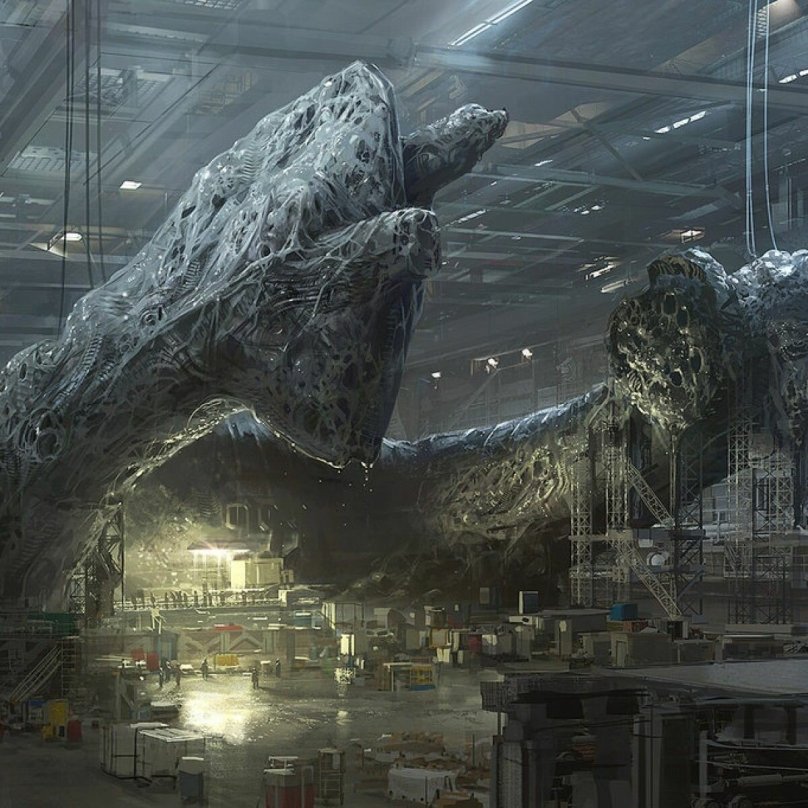 Чужой Нила Бломкампа концепт арт