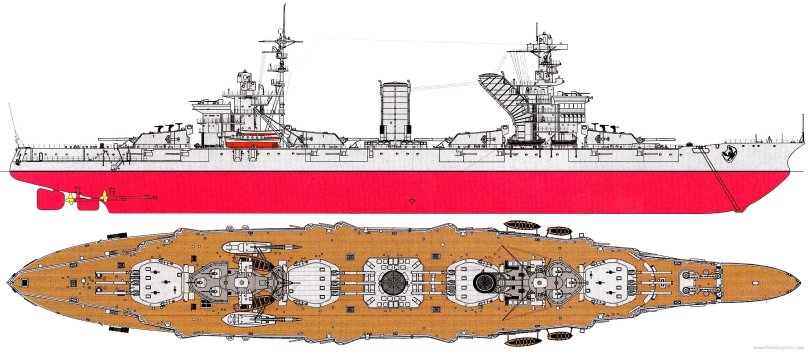 Линкор Марат чертежи