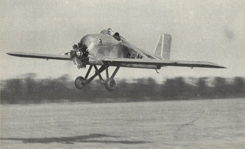 Гном на самолете