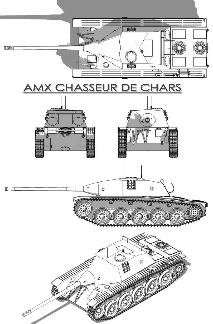 AMX-13 танк чертеж