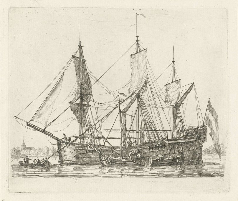 Голландский флейт 17 века