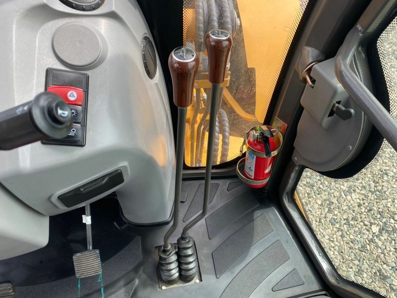 Крабовый ход на экскаваторе погрузчике