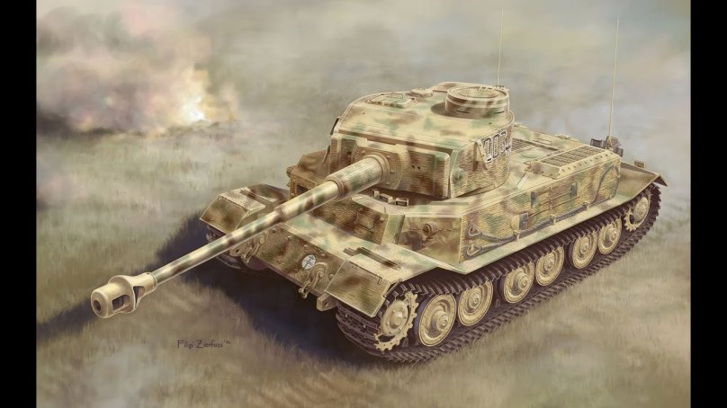 Тигр Порше 1/35