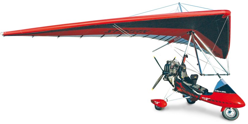 Подарок на прозрачном фоне hang Gliding plane