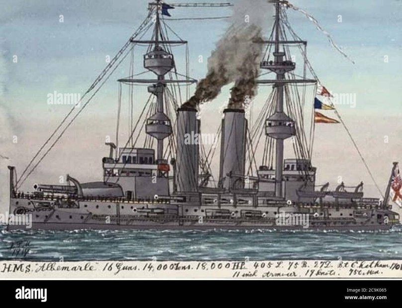 Броненосец Бенбоу 1885 модель