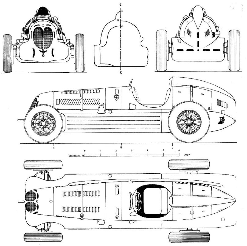 Alfa Romeo 8c Blueprint