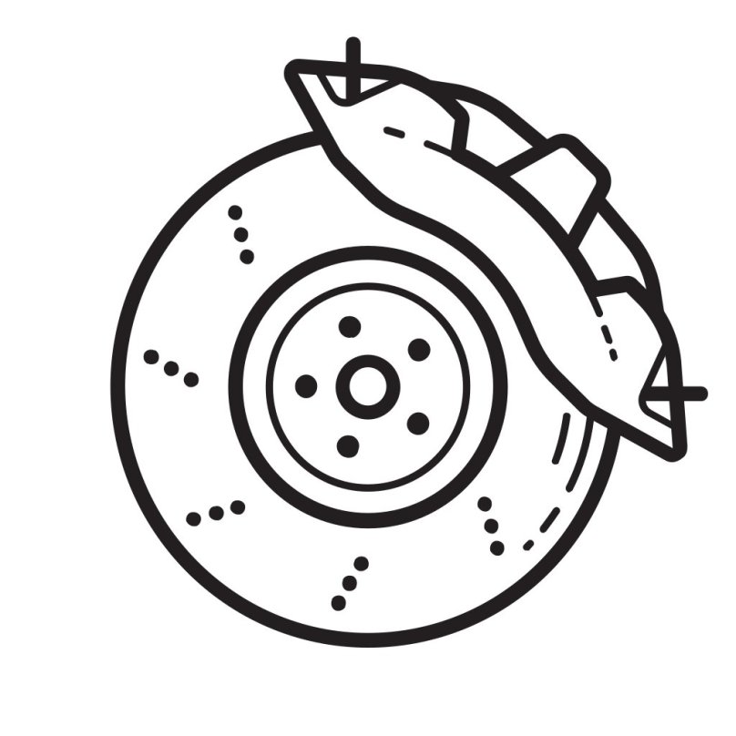 Тормозная колодка вектор