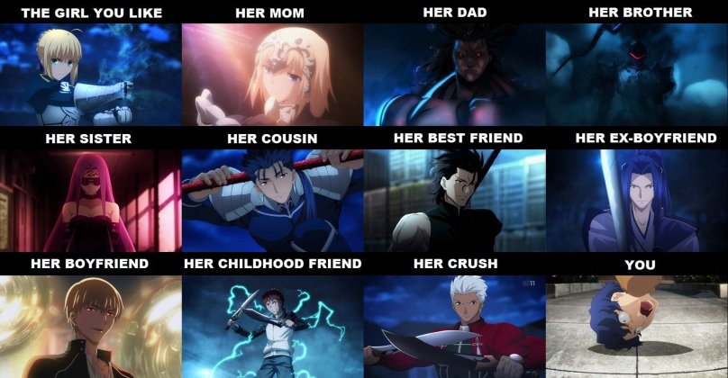 Fate stay Night мемы