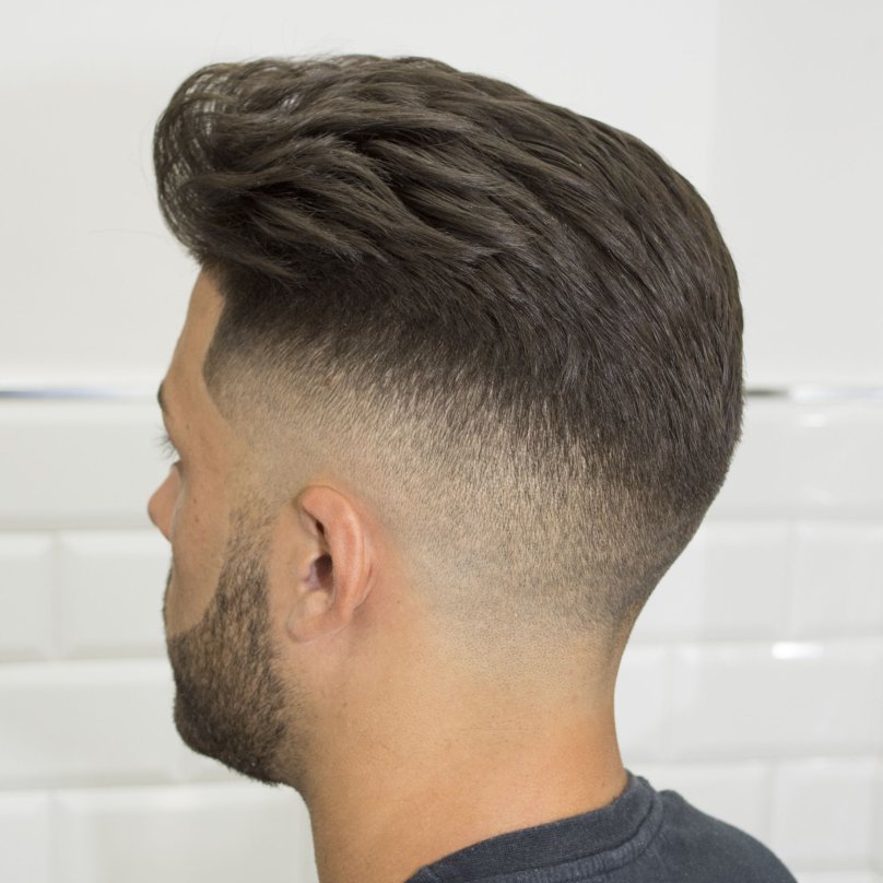 Стрижка фейд сзади