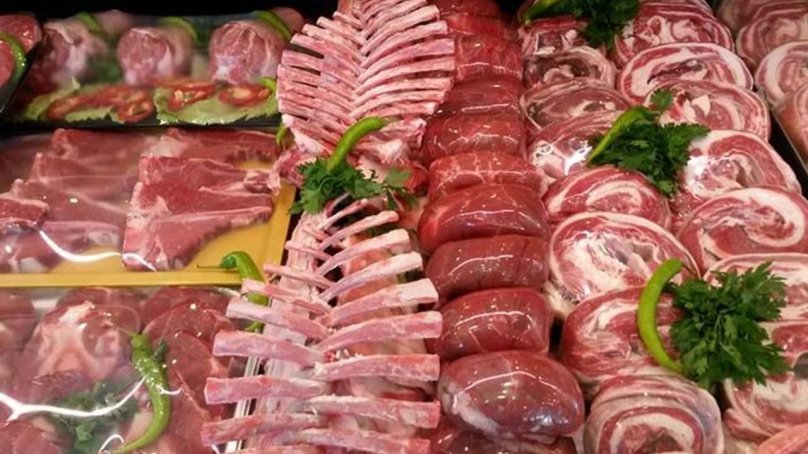 Витрина с говядиной