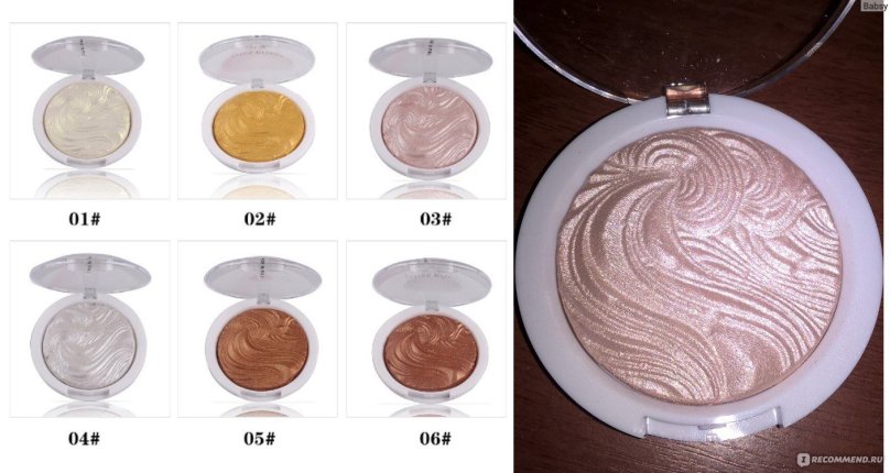 Хайлайтер для лица/Miss Rose № 02