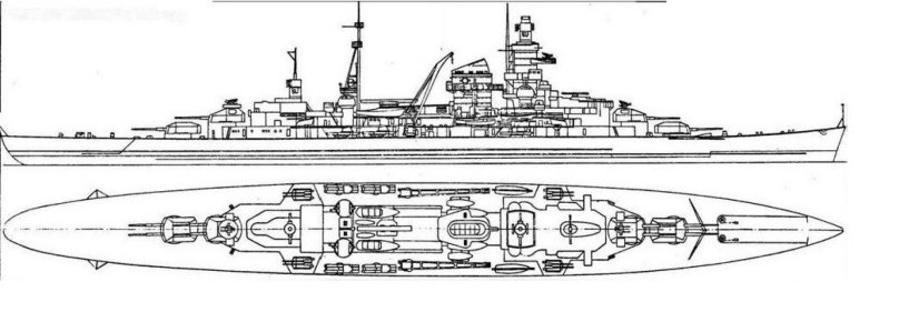 Чертежи крейсера Адмирал Хиппер