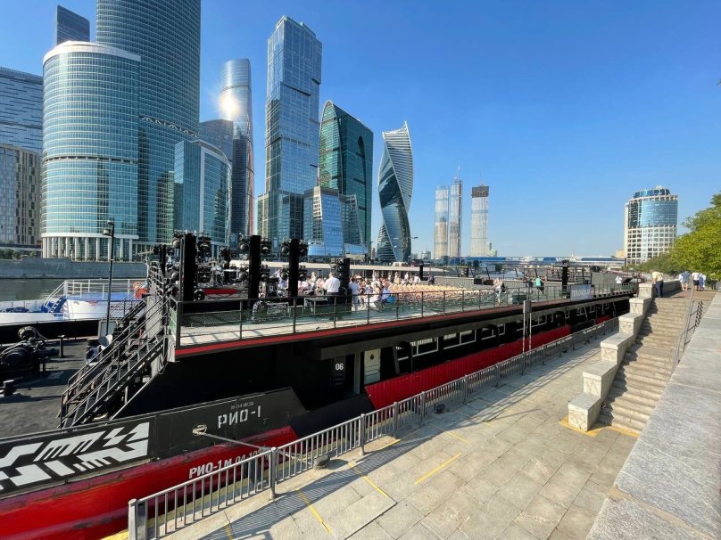 Мост Багратион набережная Тараса Шевченко