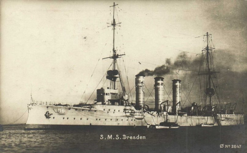 Крейсер Эмден 1908