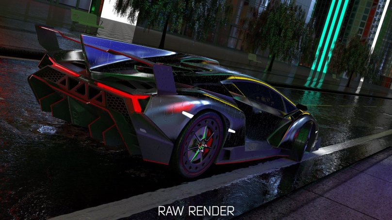 Ламборджини Венено неон