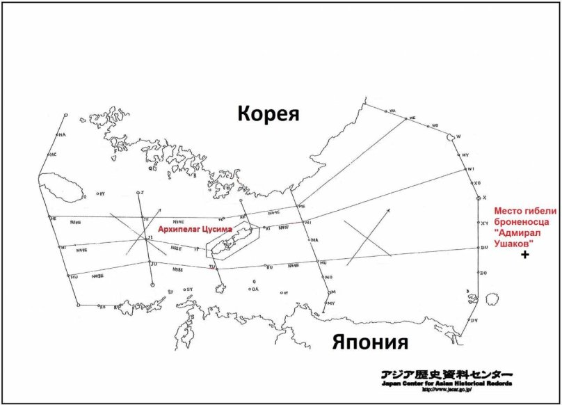 Место затонувшего крейсера Москва на карте
