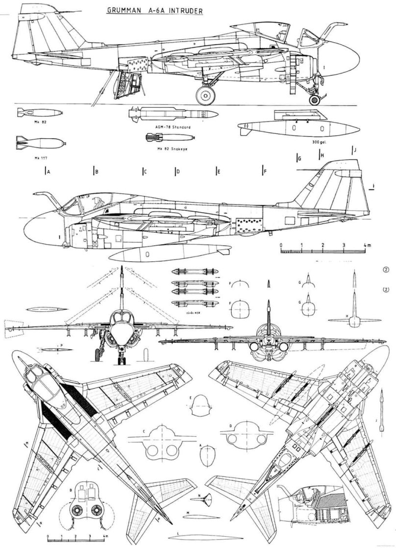 A-6 Intruder чертежи