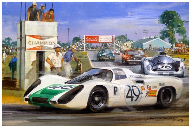 Michael Turner формула 1 живопись
