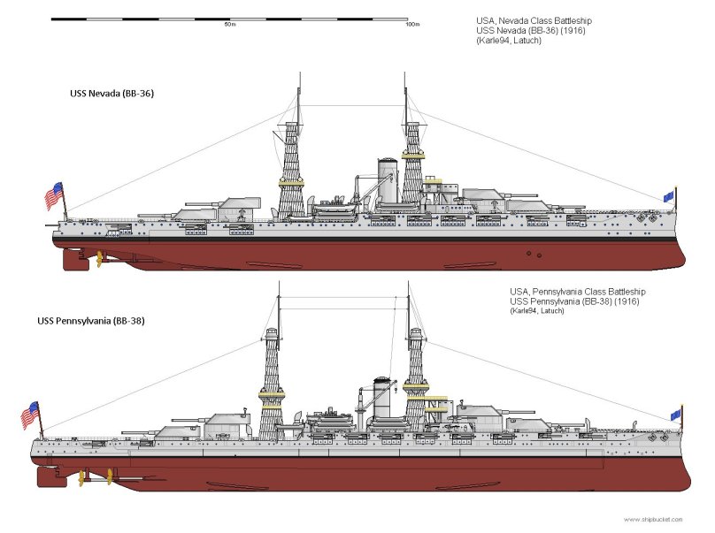 Линейный корабль ВВ-36 Nevada
