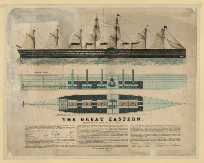 Пароход Грейт Истерн чертежи