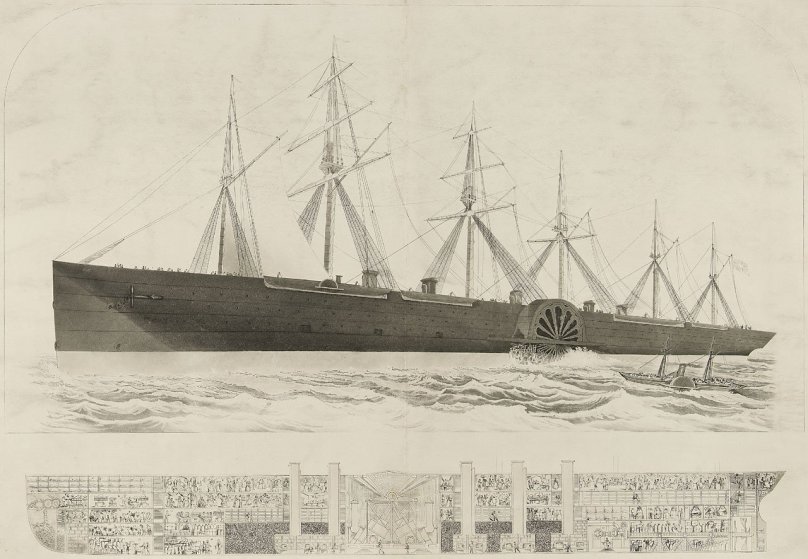 Пароход Левиафан 19 век